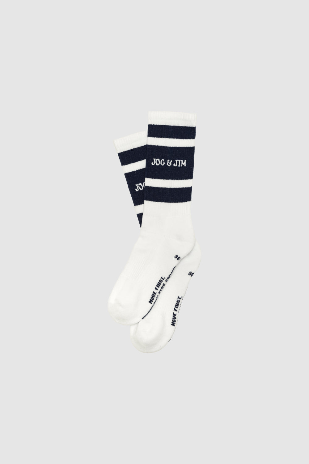 JOG & JIM- CHAUSSETTES DE SPORT ATHLÉTIQUE BLEUES- Chaussette