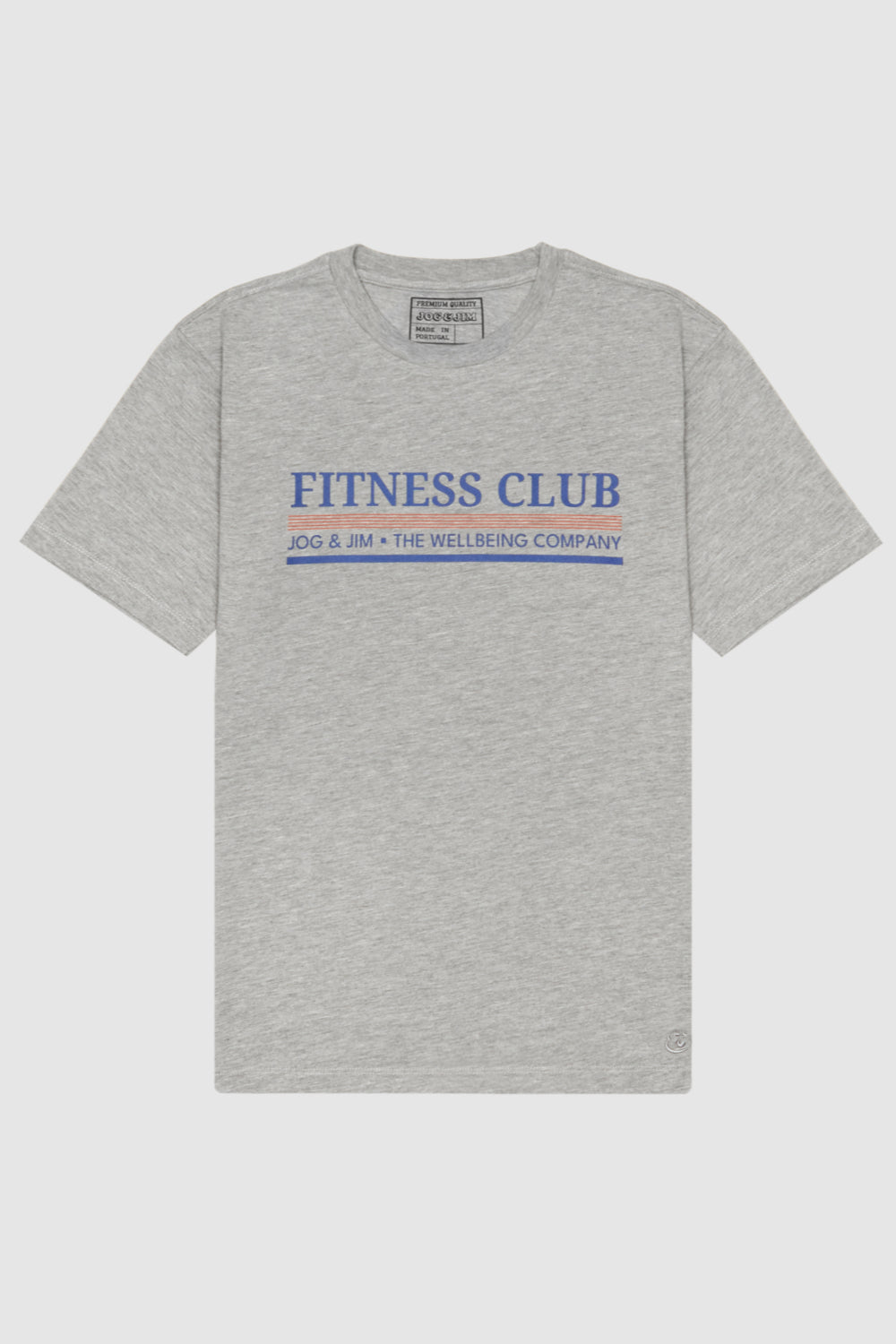 JOG & JIM- T-SHIRT GRIS FITNESS CLUB- T-shirt