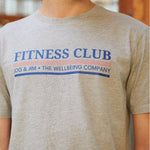 JOG & JIM- T-SHIRT GRIS FITNESS CLUB- T-shirt