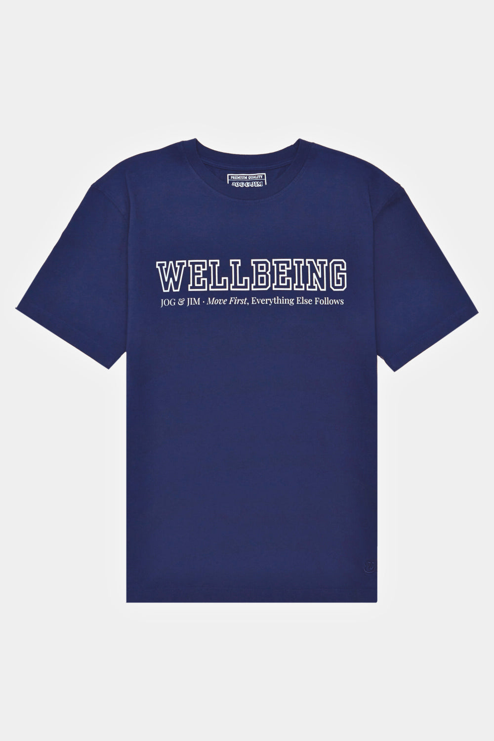 JOG & JIM- T-SHIRT BLEU WELLBEING- T-shirt